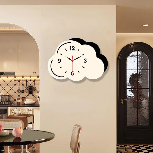 Orologio Da Parete Design Coniglio Con Occhiali - Acrilico Silenzioso 25 Cm - Decorazione Per Camera Da Letto, Soggiorno, Cucina