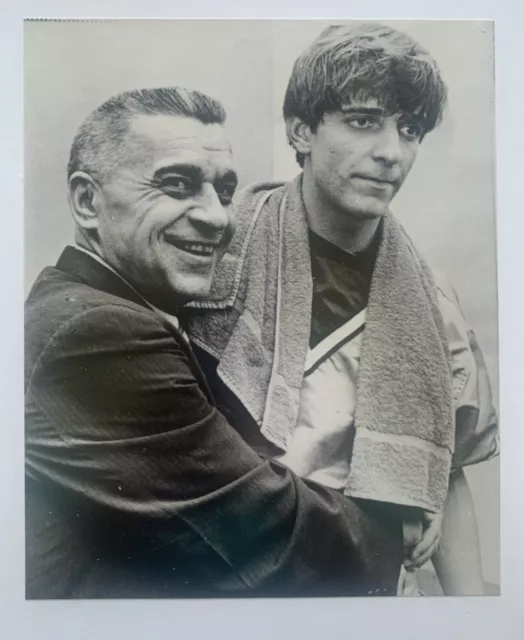 Pete Maravich with Coach Maravich photo 1970 LSU Tigers Basketball Hall of Famer