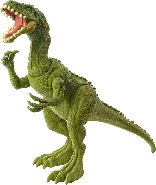 Mattel Jurassic World Maiasaura Rugido Salvaje – Dinosaurio De 31.7 Cm Con Ataque De Mordisco Y Sonido Activado Por La Cola