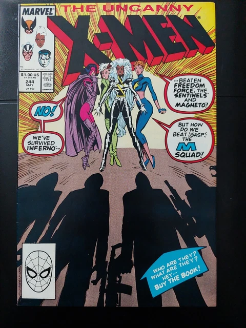 The Uncanny X-Men # 244 Vol 1 1st Jubilee Marvel Comics Chk Pics 2