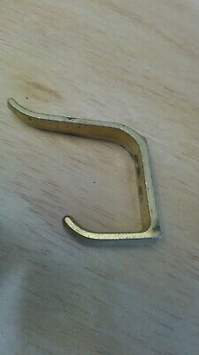 Vintage Brass Coat And Hat Hooks Lot Of Three 2