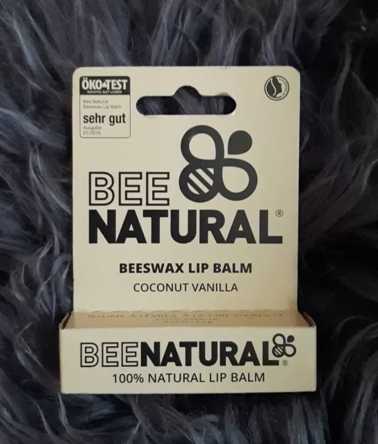 BEE Natural Beeswax "Lip Balm Coconut Vanilla" 4.2 g  100% Naturel Neu & OVP!