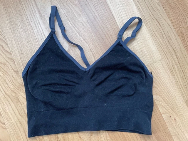 Original Bershka Sport BH Schwarz M Start Moving Frauen Training Fitness Joggen