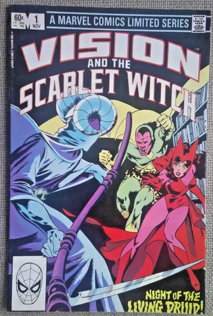 Vision & The Scarlet Witch No.1 From 1982 . Key Limited Series . High Grade !