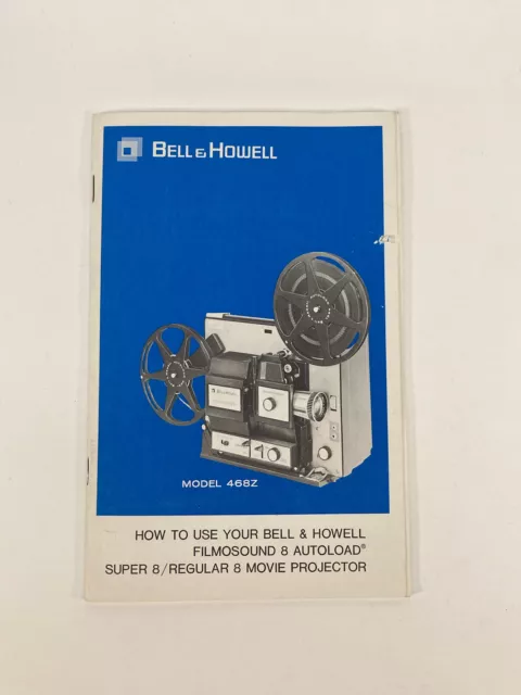 Bell & Howell Model 468Z Projector Instruction Manual Original