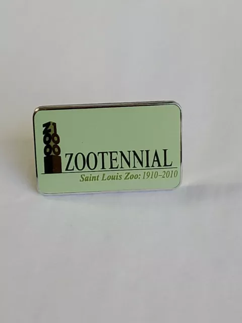 Zootennial St Louis Zoo 1910 - 2010 Souvenir Lapel Pin Missouri