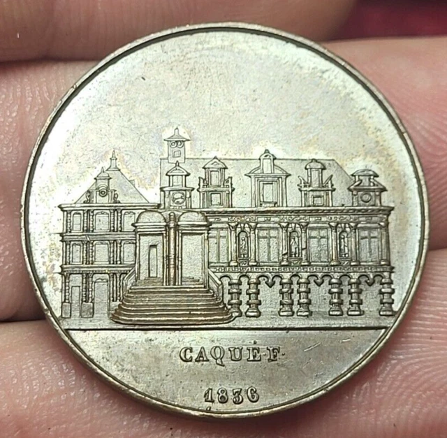 Médaille En Argent - Conseil Municipal De La Rochelle, 1836, Caquef