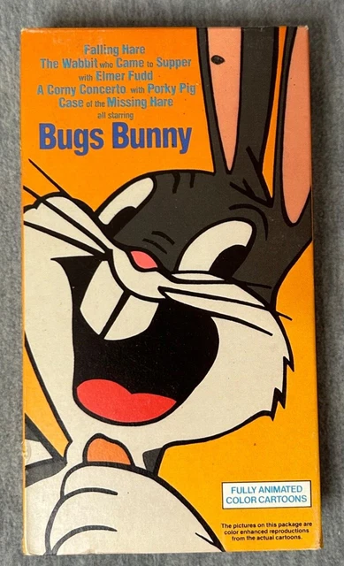 BUGS BUNNY VHS Video Tapes 5 Cartoons  Wacky Wabbit