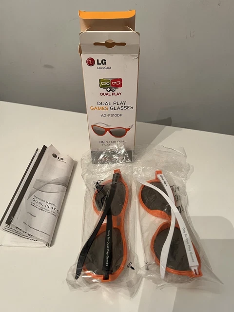 Lg Dual Play Games Glasses Ag-F310Dp 2X Pairs Unused In Box
