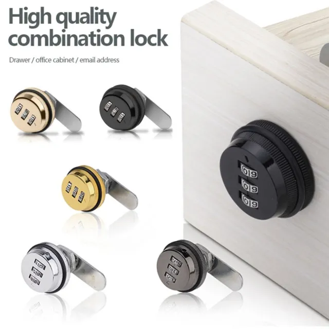 20mm Smart Cam Code Lock Code Drawer Lock 3 Digit Combination Password Box Lock