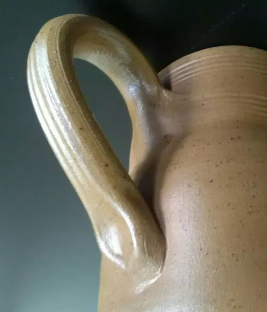 Vintage Stoneware French Rustic Jug Pitcher Ceramic Pottery (Poterie Renault)