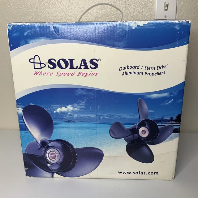 Solas Anita 3 Aluminum Blade Propeller 14.5 Diameter 19 Pitch Outboard Stern Dri