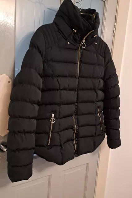 Ladies Black Padded Jacket Size XXL UK 14-16