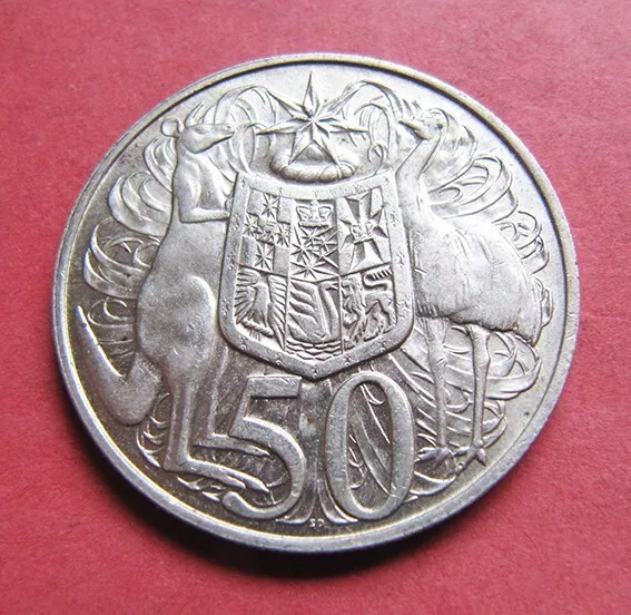 A nice 1966 QEII Australian 50 cents coin