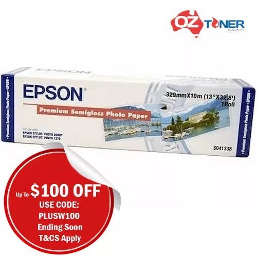 Epson Premium SemiGloss A3 Photo Roll Paper 10M S041338 for R1900 R2880 R3000
