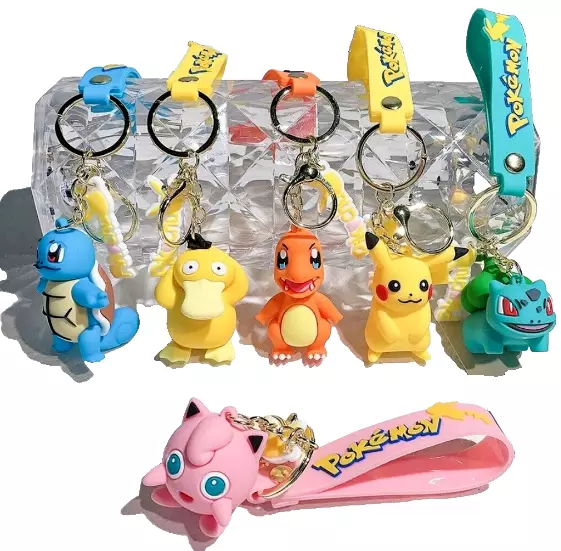 1 Portachiavi Pokemon  cartone animato personaggi XL Pikachu ciondolo