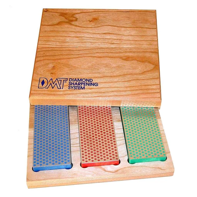 DMT 3-tlg. Diamantschärfer-Set Whetstone in Holzbox DMT
