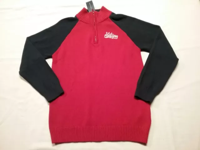 Tommy Hilfiger  1/4 Zip Sweater  Boys XLarge  Hilifger Logo  Red / Blue  NWT$55