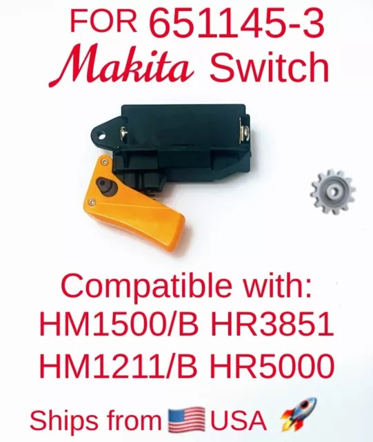 FOR MAKITA 651145-3 Switch Compatible with HM1500/B HR3851 HM1211B HR5000 Hammer