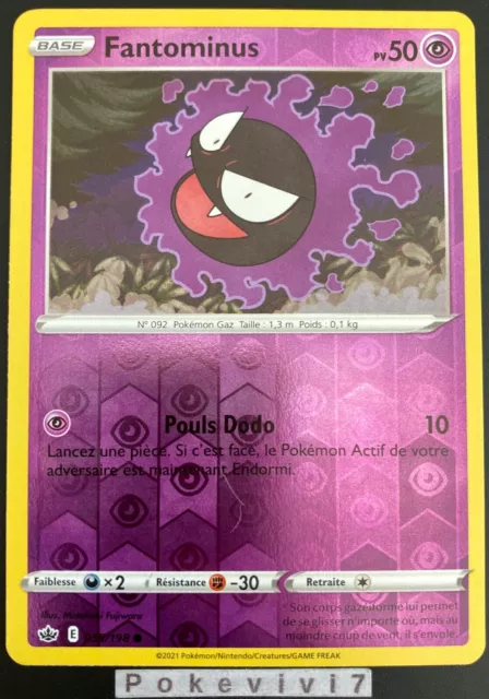 Pokemon Card FANTOMINUS 055/198 REVERSE Sword & Shield 6 EB06 EN NEW