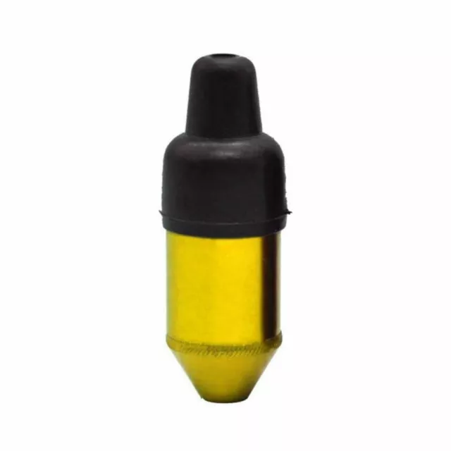 Gold | Smooth Metal e-Snuff Spice Storage w/ Rubber Pacifier Bullet