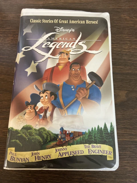 DISNEY AMERICAN LEGENDS VHS PAUL BUNYAN John Henry JOHNNY APPLESEED £7. ...