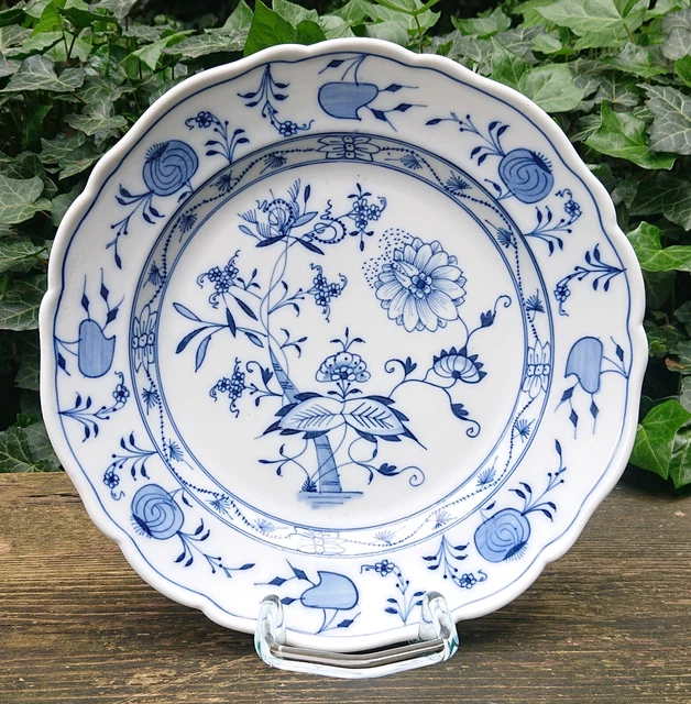 vecchio Ernst Teichert Meissen Piatto Da Portata Blu cipolla Ø 25,0 cm 20