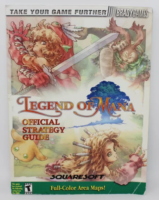 Legend of Mana Strategy Guide Official Brady Games PS1