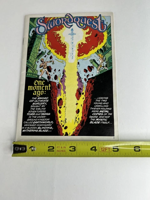 Swordquest #2 Vol. 1 Atari 2600 DC Mini Comic Book Fireworld 1982 Missing Cover! 7