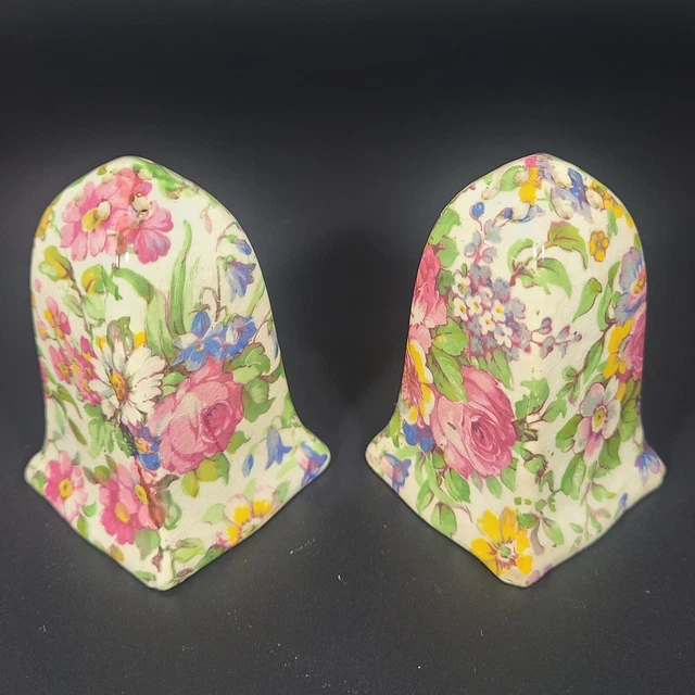 Royal Winton Summertime Chintz Salt And Pepper Shakers England