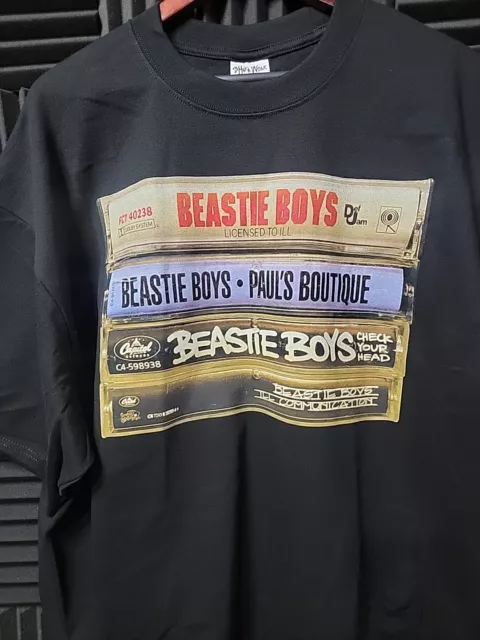 Beastie Boys Cassette Tape Stack T Shirt On Shaka Heavyweight