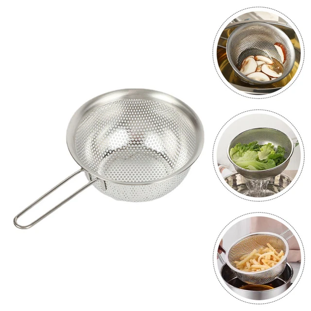 Bol Lavage Fruits Avec Passoire Rotative - Poignée Ergonomique, Base Antidérapante, 21.5x17x9.5 Cm - Pour Fruits, Légumes, Salades - 2
