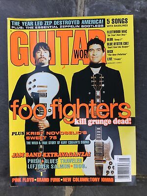 Guitar World Magazine August 1997 Foo Fighters Dave Grohl Led Zeppelin Poster