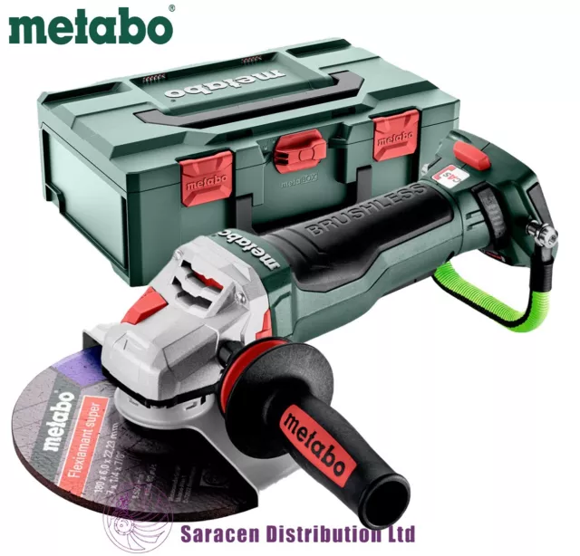 METABO WPBA 18 LTX BL 15-180 QUICK DS CORDLESS ANGLE GRINDER, 180mm - 601746840