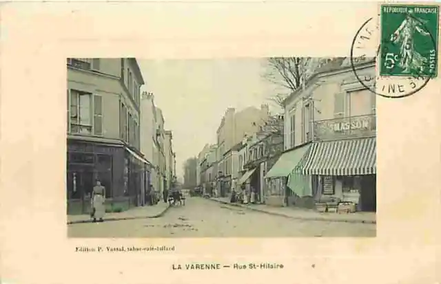 94 - La Varenne St Hilaire - Rue Saint Hilaire - Animée - Colorisée - CPA - Voir
