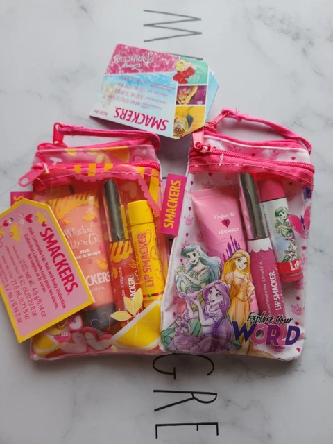 Disney Princess /Smackers Pink Lemonade Glam Bag Makeup Set. Fast Free Shipping