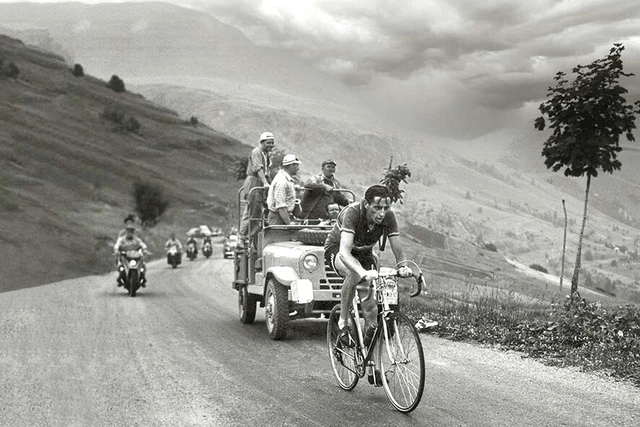 Poster Manifesto Locandina Ciclismo Fausto Coppi Tour de
