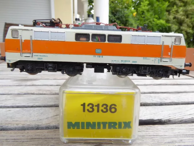 Minitrix 12972 N F.Bastlerellok Br 111 118-6 S-BAHN Coloris Orange Gris DB Ep.4 2