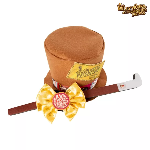 WILLY WONKA ACCESSORY Set Kids Official Charlie Chocolate Factory Hat Tie  Cane $34.85 - PicClick AU