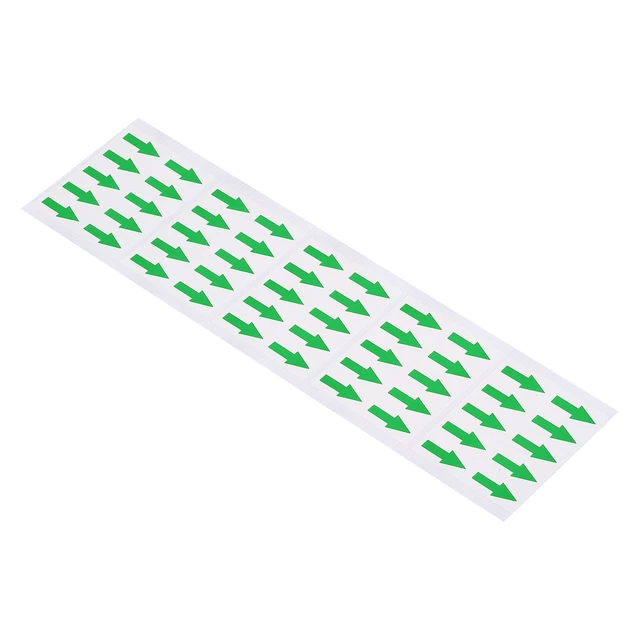 0.8x0.4" Small Arrow Sticker Label Adhesive Color Coding Sign Decal Green 400pcs