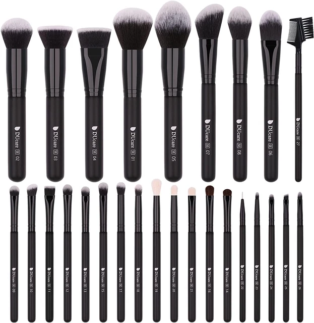 DUcare Pennelli Make Up 27 pcs Set di pennelli Professionali Pennelli per trucco