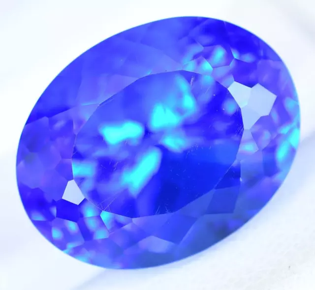 24.00 CT Naturel Rare Lustré Tanzanite Bleue Certifié sans Défaut Desseré Pierre