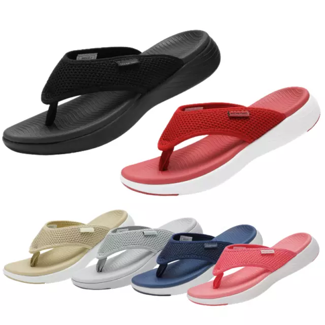 Womens Arch Support Soft Cushion Flip Flops Thong Sandals Slippers Summer Shoes