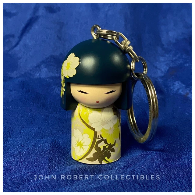 KIMMIDOLL  Natsumi Adventurous Enesco Japanese Kokeshi Type Keychain NIP