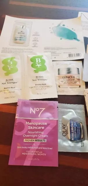 Lote de 17 muestras y viajes para cabello, cuidado de la piel, maquillaje, productos de belleza y bolso NUEVO 3