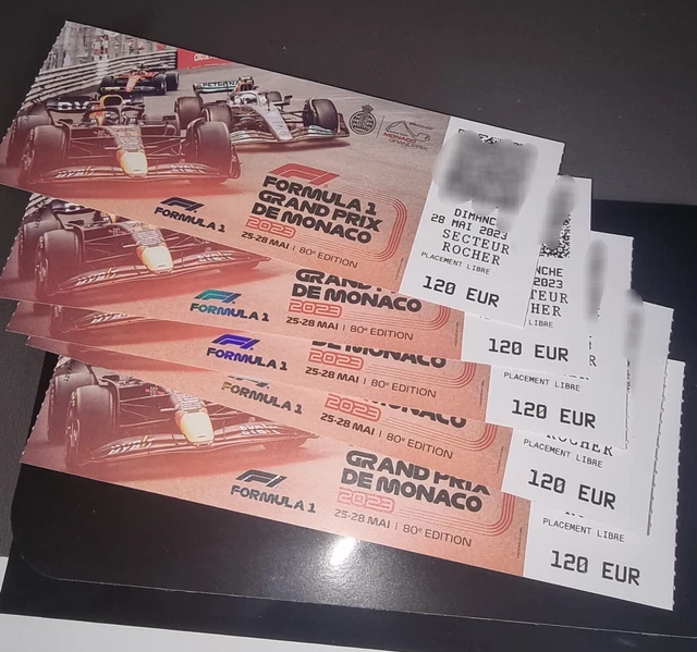 MONACO GRAND PRIX 2023 Sunday General Admission Ticket x 5 Formula 1