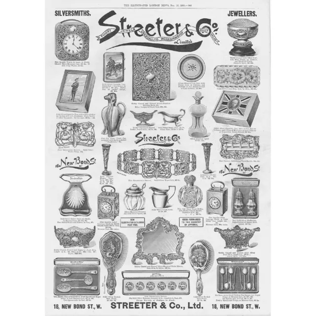 STREETER & CO Jewellers & Silversmiths Victorian Advertisement 1900