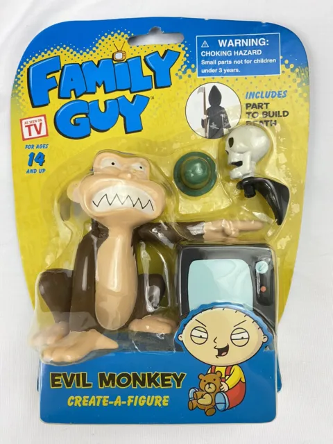The Family Guy EVIL MONKEY Build Death Walgreens Exclusive New on Hang Card