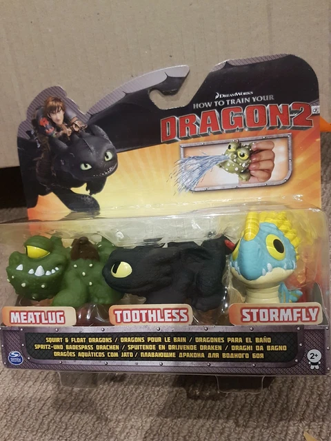 Toothless Xstormfty HOW TO TRAIN Your Dragon Dreamworks meatlug toothless stormfly bath ...