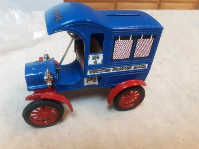 RARE ERTL US MAIL DIECAST CAR BANK DELIVERY TRUCK limited  1905 Ford piggy bank